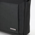 Pánska crossbody taška z textílie s lemovaním grafitová 98-4P-201-8