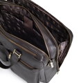 Męska skórzana torba na laptopa 14” z paskiem brązowa 103-3U-001-4