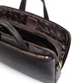 Męska skórzana torba na laptopa 15,6” dwukomorowa ciemny brąz 103-3U-004-4