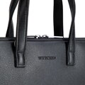 Męska torba na laptopa 14” z ekoskóry czarna 102-3P-922-1