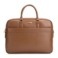 Męska torba na laptopa 15,6” z naturalnej skóry jasny brąz 102-3U-604-5