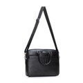 Męska torba na laptopa 15,6” z naturalnej skóry czarna 102-3U-604-1