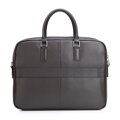 Męska torba na laptopa 15,6” z naturalnej skóry ciemny brąz 102-3U-604-4