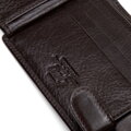 Męski portfel skórzany z praktycznym panelem na karty brązowy 21-1-046-L40
