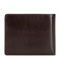 Męski portfel skórzany z wykładanym panelem ciemny brąz 21-1-039-L40