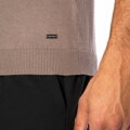Męski sweter bawełniany z domieszką kaszmiru beżowy M0-99-105-9