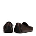 Męskie półbuty slip-on ze skóry brązowe 100-M-504-4