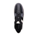Męskie sneakersy z ekoskóry czarno - szare 99-M-715-1