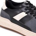 Męskie sneakersy z ekoskóry czarno - szare 99-M-715-1