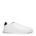 Męskie sneakersy z ekoskóry klasyczne białe 99-M-713-0