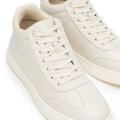 Męskie sneakersy z naturalnej skóry licowej jasny beż 101-M-514-9