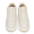 Męskie sneakersy z naturalnej skóry licowej jasny beż 101-M-514-9