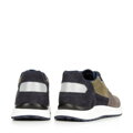 Męskie sneakersy z odblaskową wstawką zielono-szare 96-M-953-Z