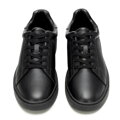 Męskie sneakersy ze skóry naturalnej licowej czarne 101-M-510-1