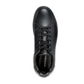 Męskie sneakersy ze skóry naturalnej licowej czarne 101-M-510-1