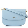 Dámska crossbody z pravej kože, modrá 100-4E-214-N