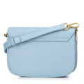 Dámska crossbody z pravej kože, modrá 100-4E-214-N