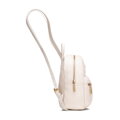Damski plecak ze skóry naturalnej mały kremowy 102-4E-623-0