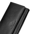 Dámska kožená peňaženka s RFID ochranou a vreckom na zips, čierna 21-1-052-10L
