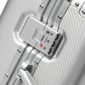 Zestaw małej i średniej walizki z aluminium srebrny 56-3H-10S-12M