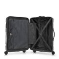Zestaw walizek z ABS-u w poziome pasy czarny 56-3A-10S-10