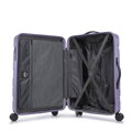 Zestaw walizek z ABS-u w poziome pasy fioletowy 56-3A-10S-24