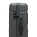 Zestaw walizek z ABS-u w poziome pasy szary 56-3A-10S-01