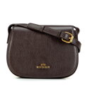 Dámska kožená crossbody kabelka s nastaviteľným popruhom Wittchen, tmavohnedá 103-4E-209-4