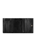 Skórzany portfel damski poziomy czarny 21-1-071-L10
