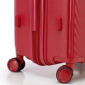 Średnia walizka z polipropylenu w okręgi czerwona 56-3T-302-31