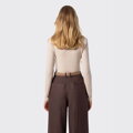 Sweter damski z wełny merino kremowy 29-99-301-0