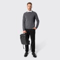 Sweter męski wełniany z okrągłym dekoltem szary 29-99-351-8