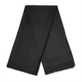 Damska chusta z bambusem w monogram czarna 99-7D-002-1