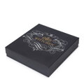 Damska chusta z bambusem w monogram jasnoniebieska 99-7D-002-8