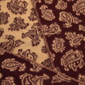 Męski szal we wzór paisley bordowo - beżowy 100-7M-004-X4