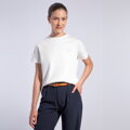 T-shirt damski z bawełny biały D0-99-100-0
