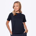 T-shirt damski z bawełny granatowy D0-99-100-N