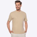 T-shirt męski z bawełny beżowy M0-99-100-9