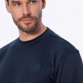 T-shirt męski z bawełny granatowy M0-99-100-N
