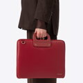 Torba na laptopa 15” z imitacji skóry bordowa 100-3P-902-3