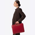 Torba na laptopa 15” z imitacji skóry bordowa 100-3P-902-3