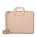 Torba na laptopa 15” z imitacji skóry beżowa 100-3P-902-9