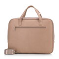 Torba na laptopa 15,6” z ekoskóry o dwóch fakturach beżowa 95-3P-006-5