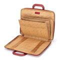 Torba na laptopa 15” z imitacji skóry bordowa 100-3P-902-3