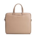 Torba na laptopa z ekoskóry męska 13–14 cali beżowa 102-3P-921-9