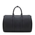 Torba podróżna męska z ekoskóry z regulowanym paskiem czarna 102-3P-915-1