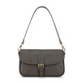 Dámska malá kožená monogramová kabelka taupe 99-4E-615-9