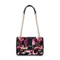 Dámska žakárová crossbody kabelka na retiazke, viacfarebná 99-4E-502-X10