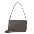 Dámska malá kožená monogramová kabelka taupe 99-4E-615-9