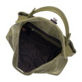 Damska crossbody ze skóry lakierowanej ciemny zielony 29-4E-025-Z